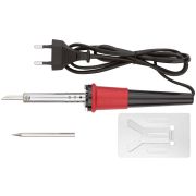 Паяльник 220 В, пластиковая ручка, доп-но подставка для паяльника и два сменных жала, D=4.8 мм, 40 Вт