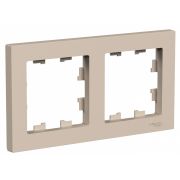 ATLASDESIGN рамка двухпостовая, универсальная, ПЕСОЧНЫЙ