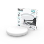 Светильник светодиодный ДВО 22 Вт 2200 лм 4000К AC 220В IP20 круг D167х29мм монт d135мм Алюминий безрамочный Elementary Gauss