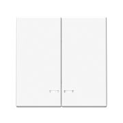 ARTGALLERY 2-клавишный выключатель с подсветкой, сх.5а, 10АХ, механизм, белый