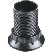 Патрон люстровый Е14 карболитовый с кольцом черный