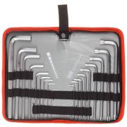 Набор ключей имбусовых ''Мастер''Cr-V, 18 шт,нейлоновый чехол ,HEX 1,5-10 мм длинные 9 шт,TORX Т10-Т50 длинные 9 шт