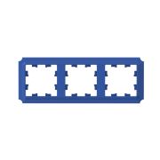 ATLASDESIGN ANTIQUE 3-постовая рамка, универсальная, АКВАМАРИН