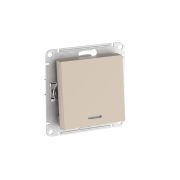 ATLASDESIGN 1-клавишный ПЕРЕКЛЮЧАТЕЛЬ с подсветкой, сх.6а, 10АХ, быстрозажимные клеммы, ПЕСОЧНЫЙ