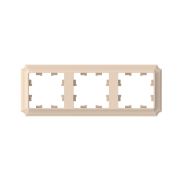 ATLASDESIGN ANTIQUE 3-постовая рамка, универсальная, ПЕСОЧНЫЙ
