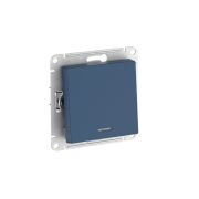 ATLASDESIGN 1-клавишный ВЫКЛЮЧАТЕЛЬ с подсветкой , сх.1а, 10АХ, быстрозажимные клеммы,АКВАМАРИН