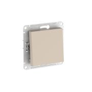 ATLASDESIGN 1-клавишный ПЕРЕКЛЮЧАТЕЛЬ, сх.6, 10АХ, быстрозажимные клеммы, ПЕСОЧНЫЙ