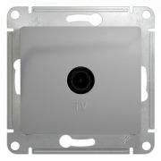 GLOSSA Розетка телевизионная TV одиночная в рамку 1дБ алюминий