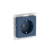 ATLASDESIGN РОЗЕТКА с заземлением, 16А, быстрозажимные клеммы, АКВАМАРИН