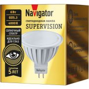 Лампа светодиодная 6вт NLL-MR16-6-230-4K-GU5.3-FR-SV