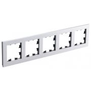 ATLASDESIGN NATURE рамка пятипостовая, МЕТАЛЛ СЕРЕБРО