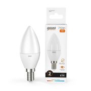 Лампа светодиодная LED 10 Вт 710 лм 3000К свеча теплый E14 AC 220В Elementary Gauss