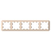 ATLASDESIGN ANTIQUE 5-постовая рамка, универсальная, ПЕСОЧНЫЙ