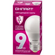 Лампа светодиодная 9вт OLL-G45-9-230-4K-E27-FR PRO 90-240В ОНЛАЙТ