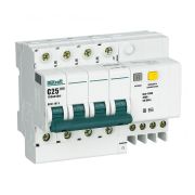 Выключатель автоматический дифференциального тока (АВДТ) 4P 25A 300мА AC-S селективный ДИФ-101 S