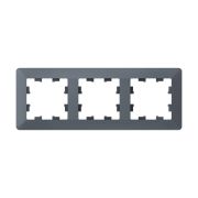 ATLASDESIGN AIR 3-постовая РАМКА, ГРИФЕЛЬ/дымчатый черный