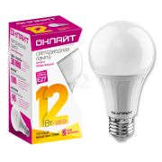 Лампа светодиодная LED 12вт E27 теплый