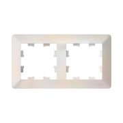 ATLASDESIGN AIR 2-постовая РАМКА, ЖЕМЧУГ/дымчатый белый