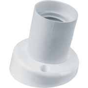 Патрон настенный наклонный Е27 пластиковый белый