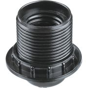 Патрон люстровый Е27 карболитовый с кольцом черный