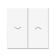 ARTGALLERY 2-клавишный ВЫКЛЮЧАТЕЛЬ ДЛЯ ЖАЛЮЗИ, 2х сх.4, 10А, механизм, быстрозажимные клеммы, БЕЛЫЙ