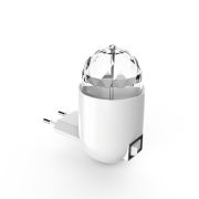 Светильник ночник розеточный 3 Вт Белый IP20 с фиксированной проекцией ДИСКО MOOD Gauss