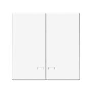 ARTGALLERY 2-клавишный ВЫКЛЮЧАТЕЛЬ с подсветкой, сх.5а, 10АХ, механизм, быстрозажимные клеммы, БЕЛЫЙ