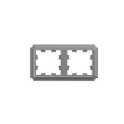 ATLASDESIGN ANTIQUE 2-постовая рамка, универсальная, СТАЛЬ