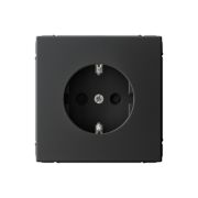 ARTGALLERY РОЗЕТКА с заземлением со шторками, 16А, механизм, быстрозажимные клеммы, карбон