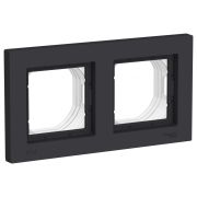 ATLASDESIGN AQUA 2-постовая РАМКА IP44, КАРБОН