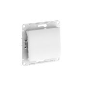 GLOSSA 1-клавишный ПЕРЕКЛЮЧАТЕЛЬ, сх.6, 10АХ, быстрозажимные клеммы, БЕЛЫЙ