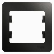 GLOSSA Рамка 1 пост антрацит