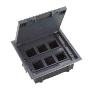 MultiDesk Люк на 12 модулей IP40 для фальшпола с монтажной коробкой, тип MDK10