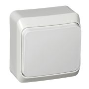ЭТЮД Переключатель одноклавишный наружный белый сх.6
