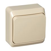 ЭТЮД Переключатель одноклавишный наружный бежевый сх.6