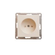 W59 Розетка скрытая без заземления в рамку  бежевая