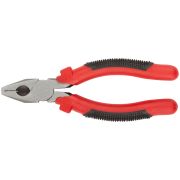 Плоскогубцы комбинированные ''Стандарт'' красно-черные пластиковые ручки, полированная сталь 165 мм