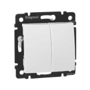 Выключатель 2-кл. СП Valena 10А IP31 250В механизм бел. IEK 774405