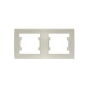 Рамка 2-м Бриллиант горизонт. сл. кость UNIVersal 7948684