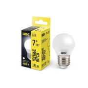 Лампа светодиодная G45 7Вт шар 4000К нейтр. бел. E27 630лм 230-240В IEK LLE-G45-7-230-40-E27