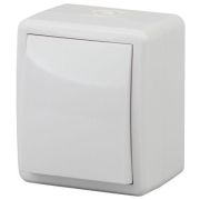 Переключатель 1-кл. ОП Эра Эксперт 10А IP54 11-1403-01 250В 10AX бел. Эра Б0020673